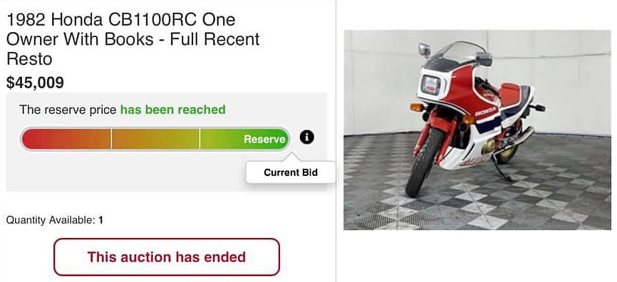 Honda CB1100RC sale